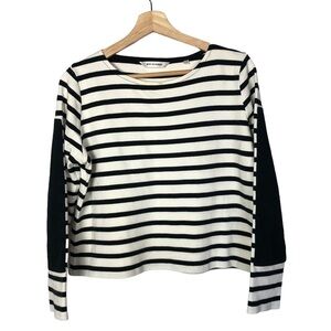 Won Hundred Molly Black & White Stripe Long Sleeve Top M